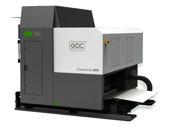 EBR suspended-web roll-to-roll EB processing equipment